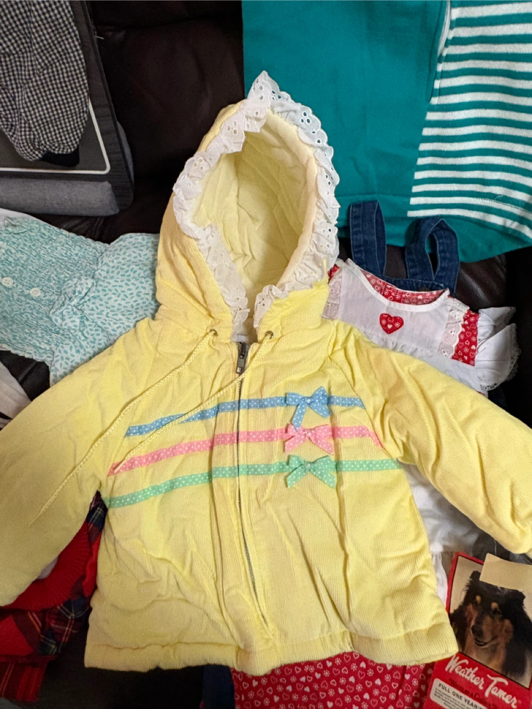 Baby Girl Yellow Hooded Jacket