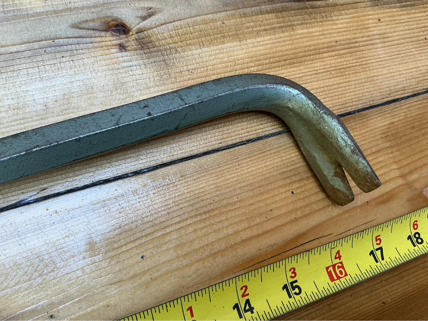 Vintage CRAFTSMAN 18” Rip Bar Nail Puller Pry Bar Wrecking Bar - photo 3