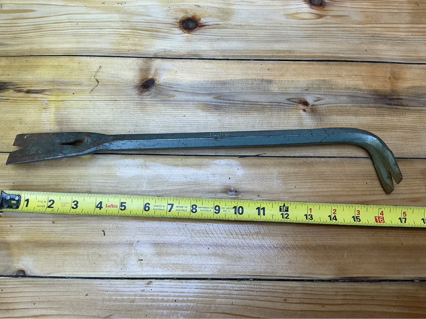 Vintage CRAFTSMAN 18” Rip Bar Nail Puller Pry Bar Wrecking Bar