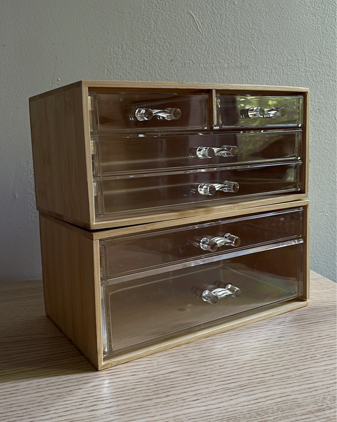 2PC Bamboo and Acrylic Drawer Organizer ⚽️ - photo 2
