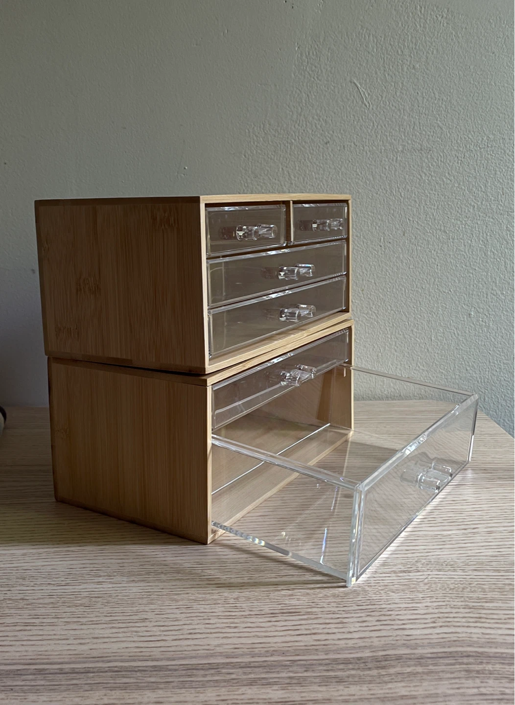 2PC Bamboo and Acrylic Drawer Organizer ⚽️ - photo 3