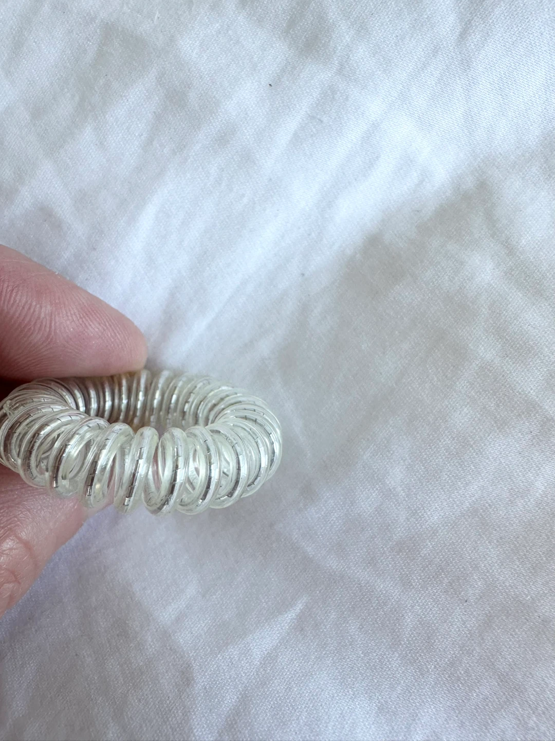 ⚽️ 🆕 Clear Spiral Hair Tie - photo 2