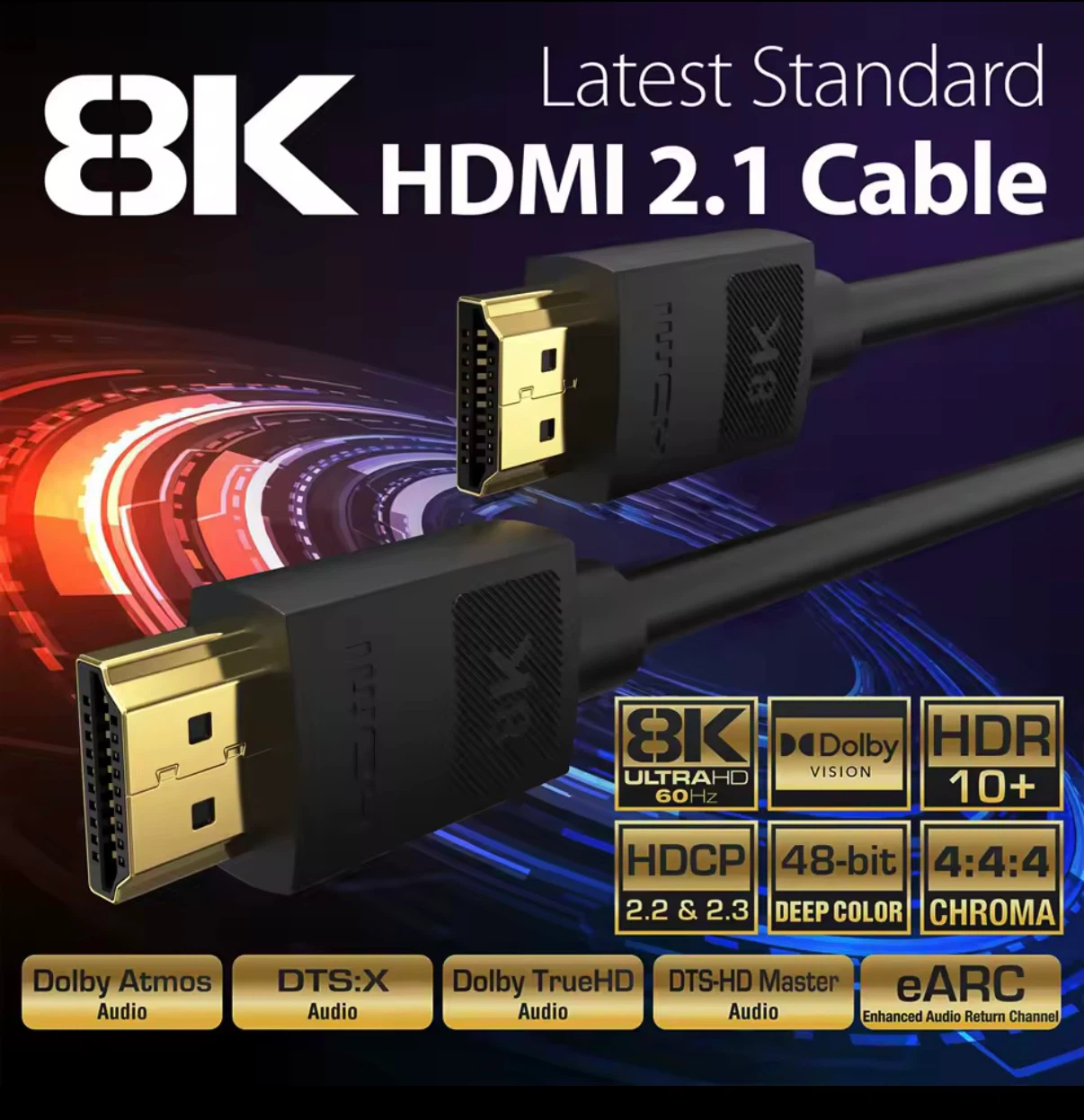 8K HDMI 2.1 Cable 3Meters / 10 feet (New) - photo 4