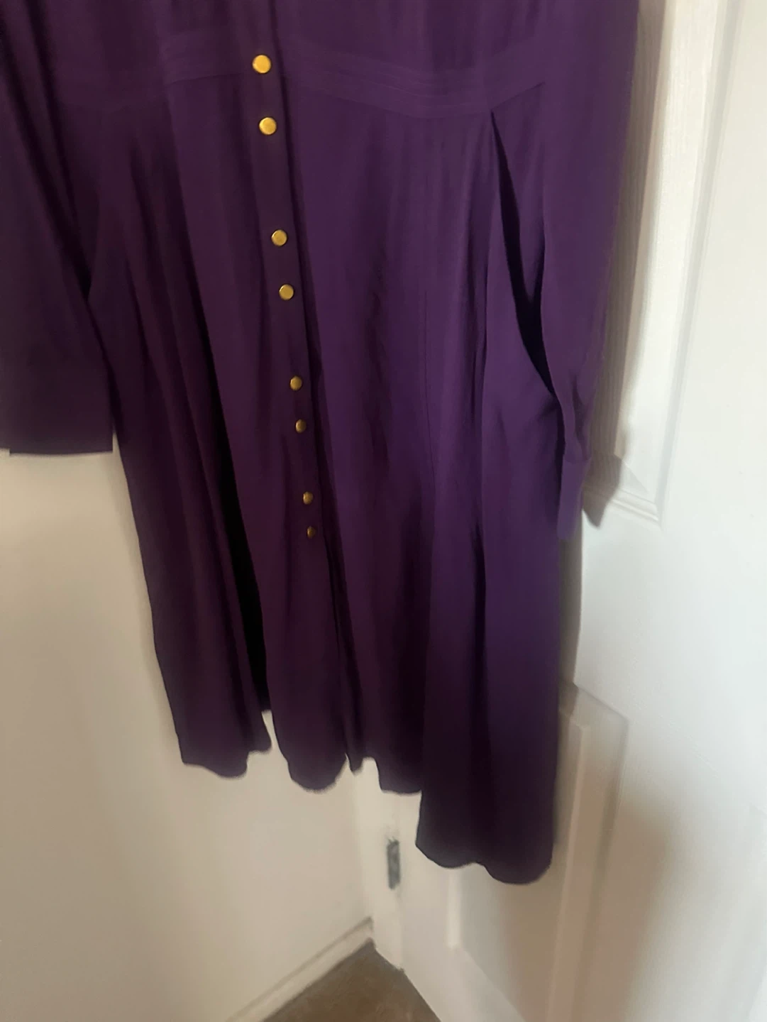 Appleseed Women's Purple Button-Front Dress - photo 4