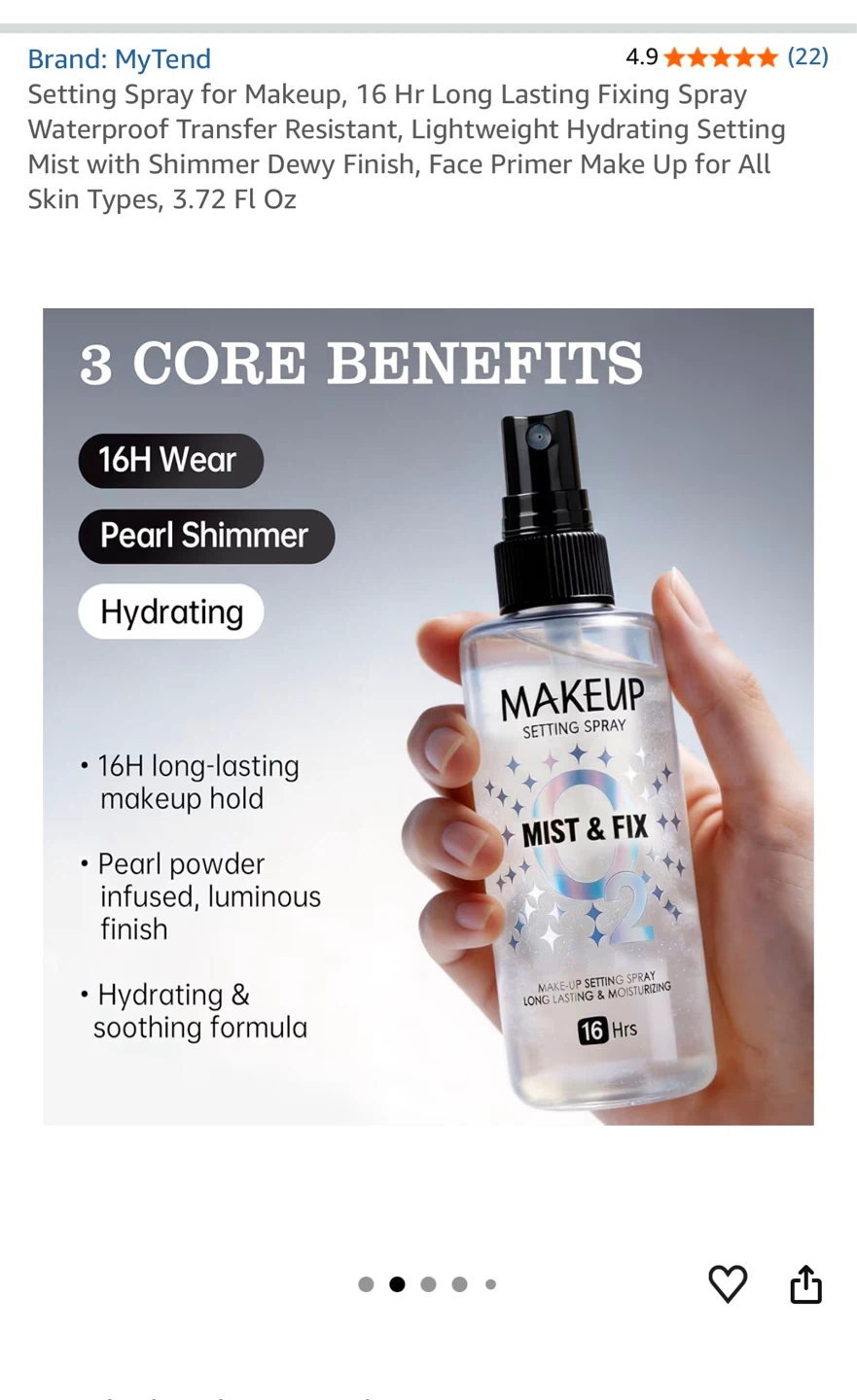 brand new. MyTend Setting Spray Makeup Mist 3.72 Fl Oz