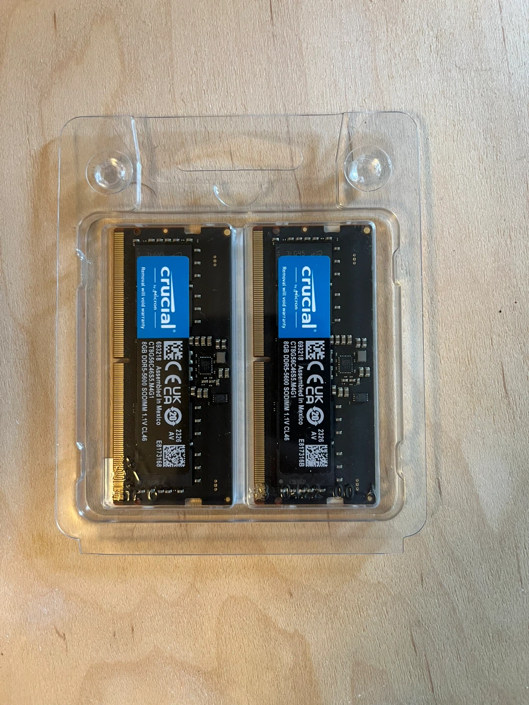 Crucial 16GB (2 x 8GB) DDR5 SODIMM Laptop RAM - photo 2