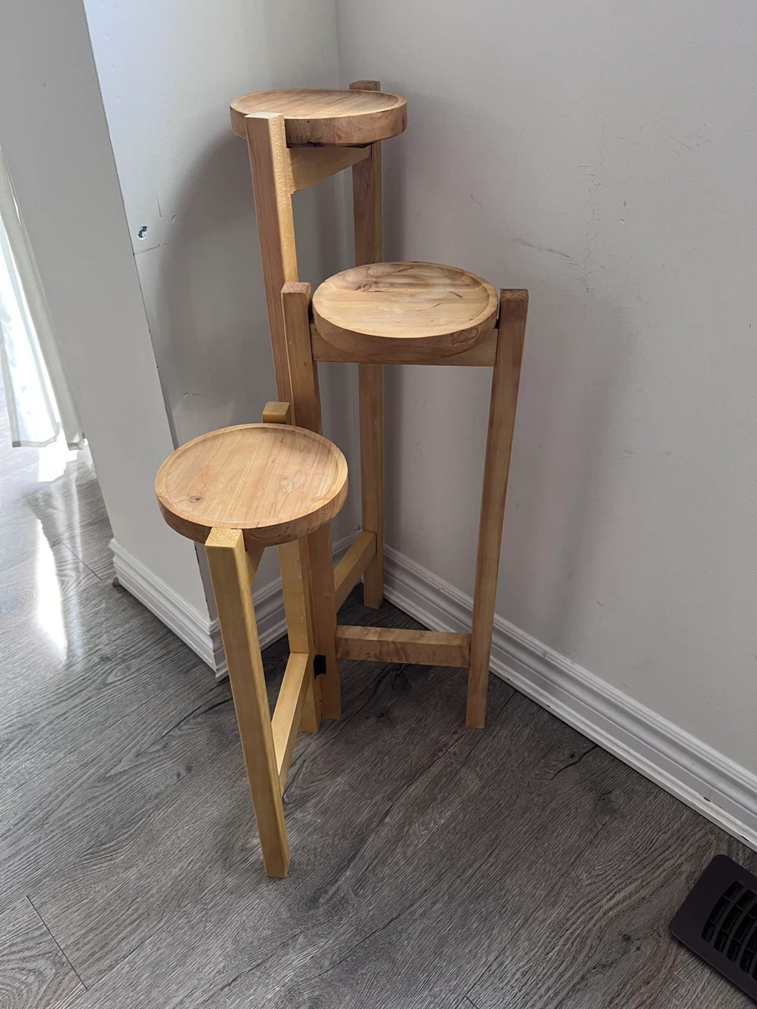 Wooden 3-Tier Plant Stand