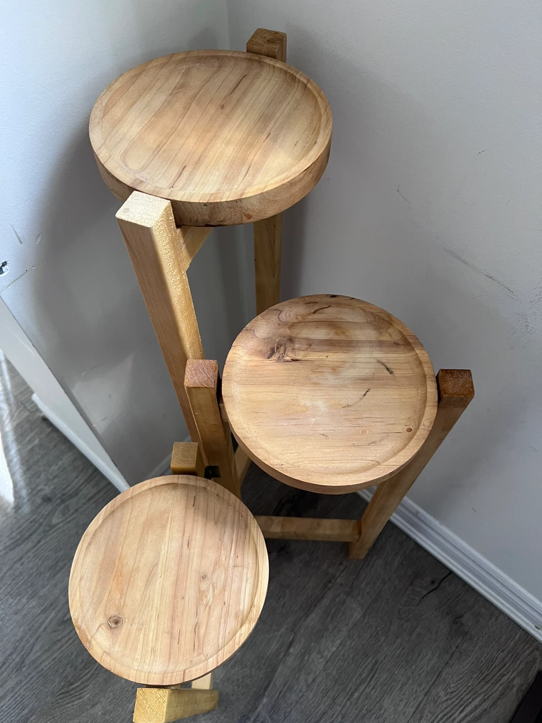 Wooden 3-Tier Plant Stand - photo 3