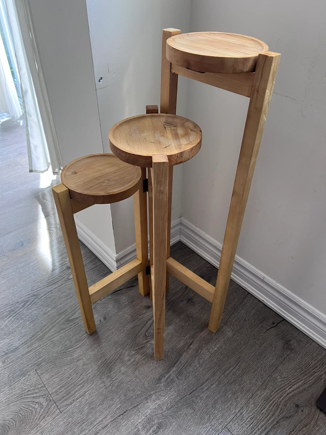 Wooden 3-Tier Plant Stand - photo 2