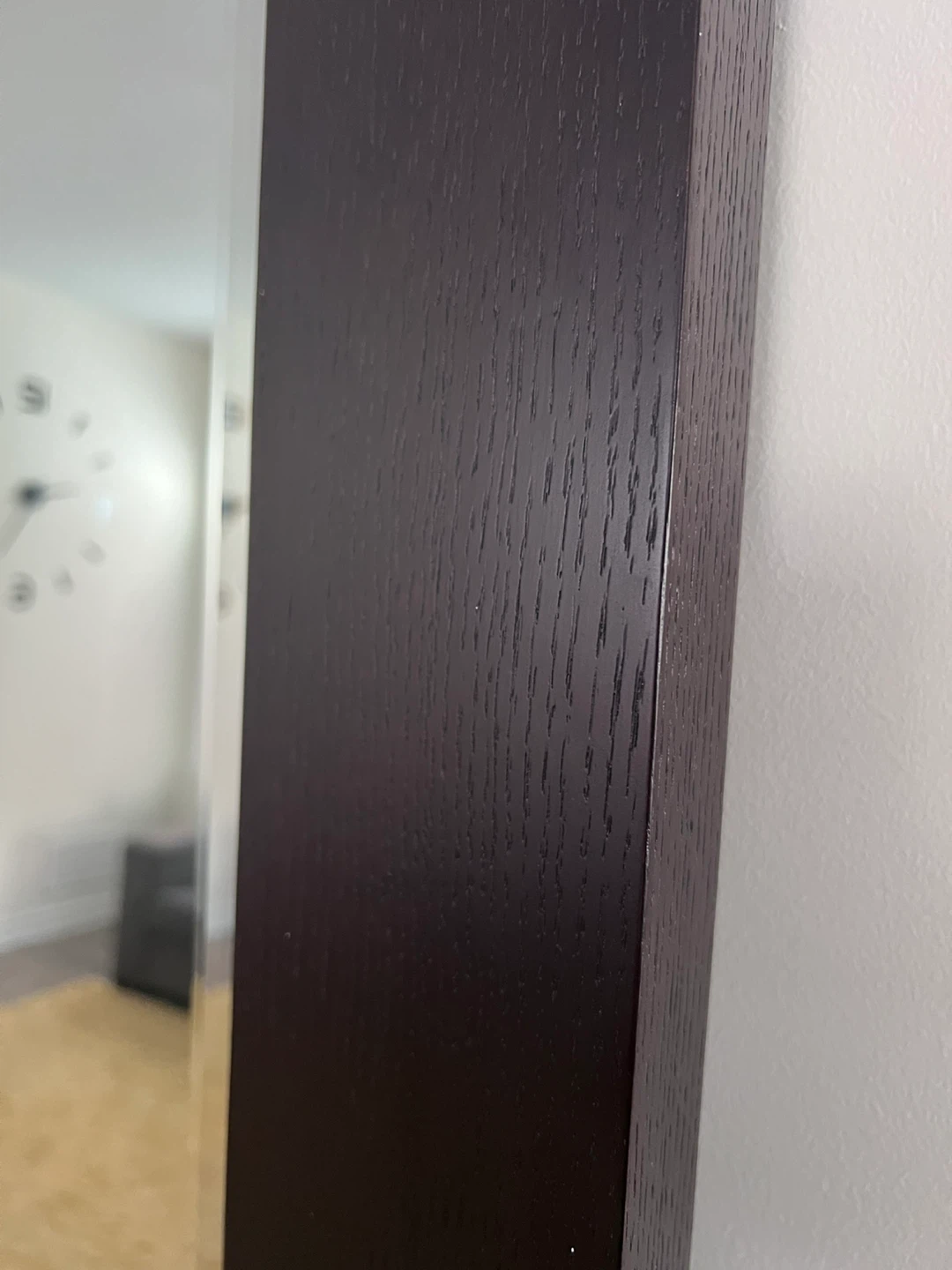 Dark Wood Framed Full Length Mirror - photo 2