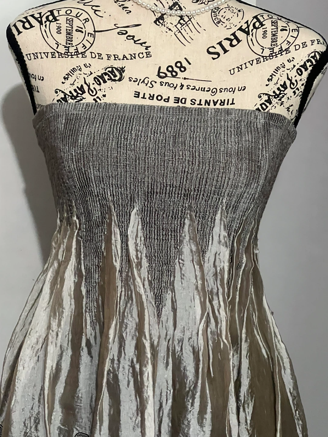 Strapless ruched bodice dress/long skirt - photo 2