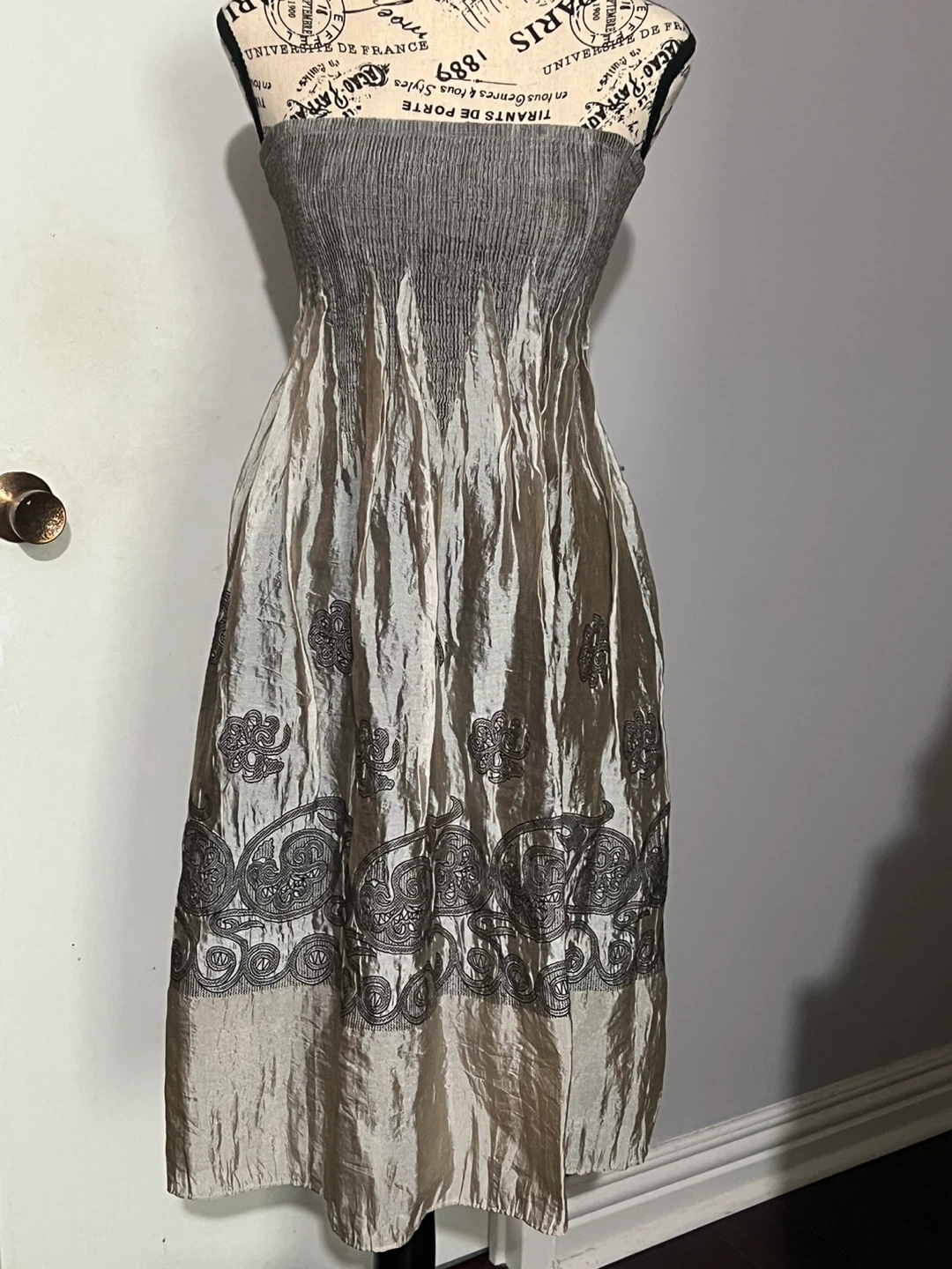 Strapless ruched bodice dress/long skirt - photo 3