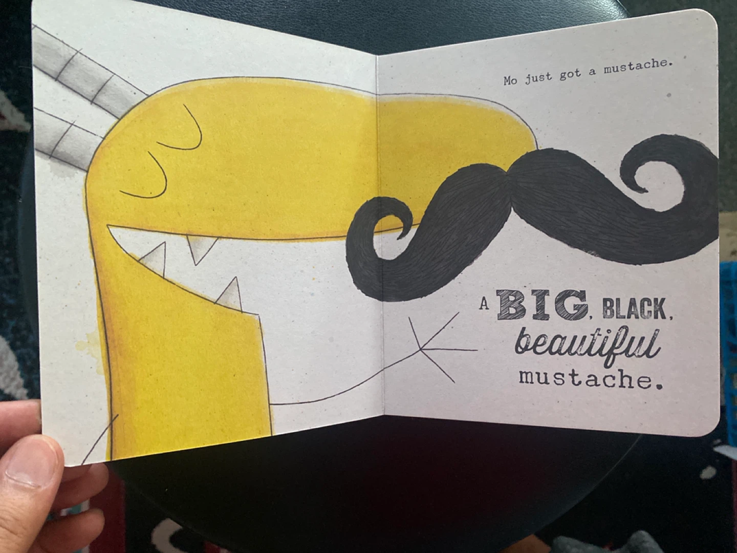 Mo's Mustache ⚽️ by Ben Clanton children's book - photo 3