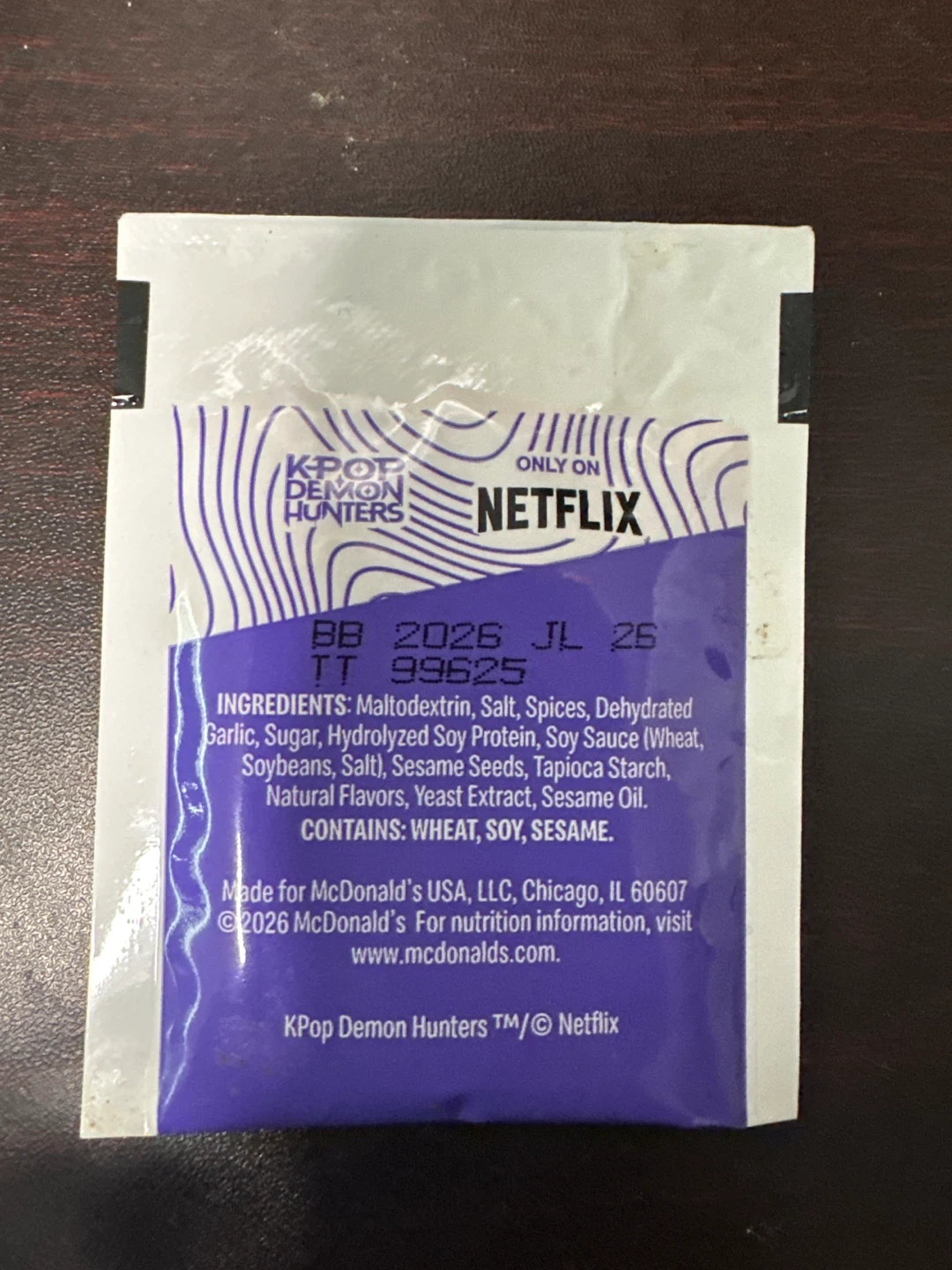 ⚽️ McDonald's K-Pop Demon Hunters Ramyon Seasoning Packet - photo 2