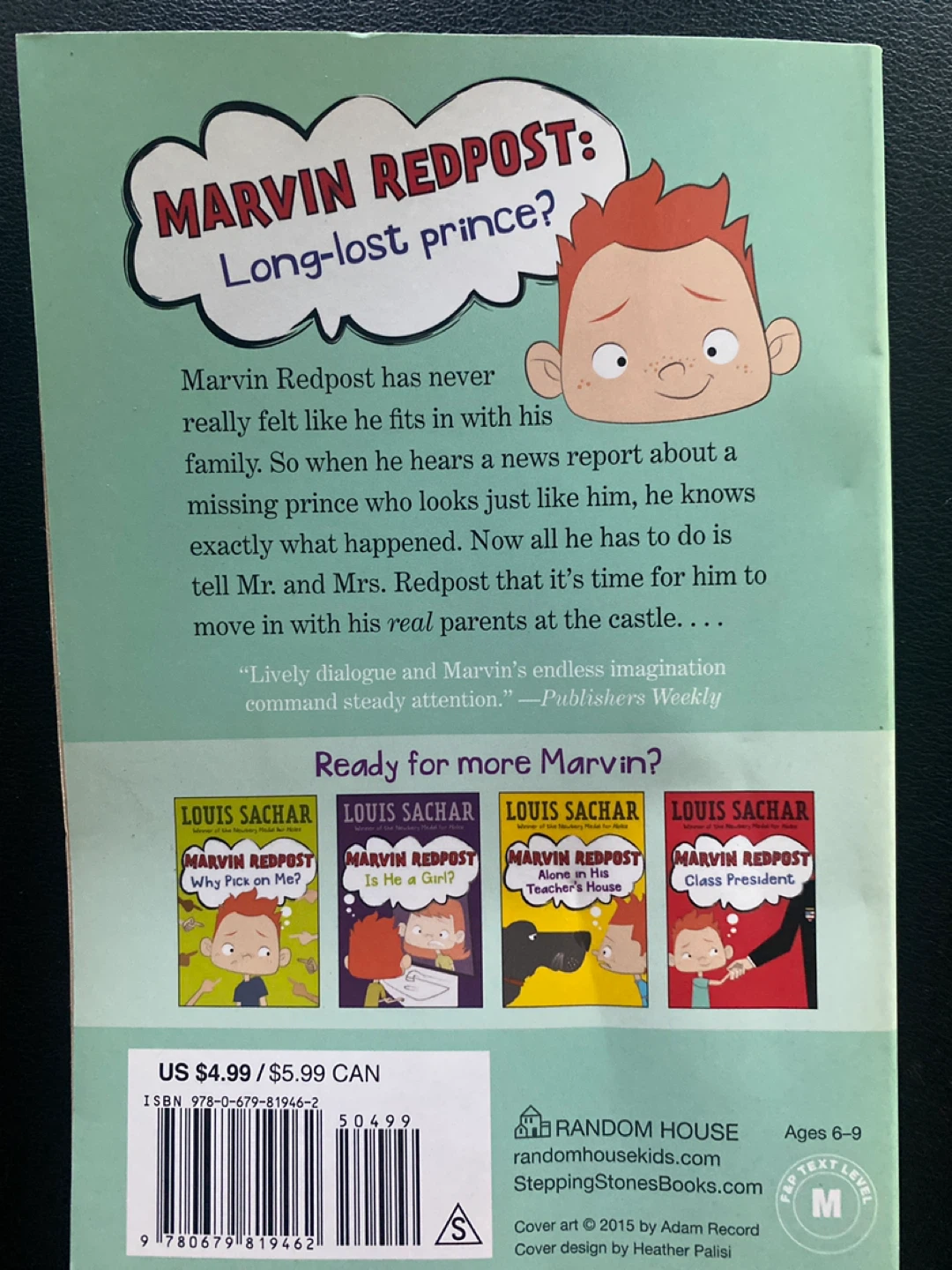 Marvin Redpost Kidnapped at Birth? ⚽️ by Louis Sachar - photo 2