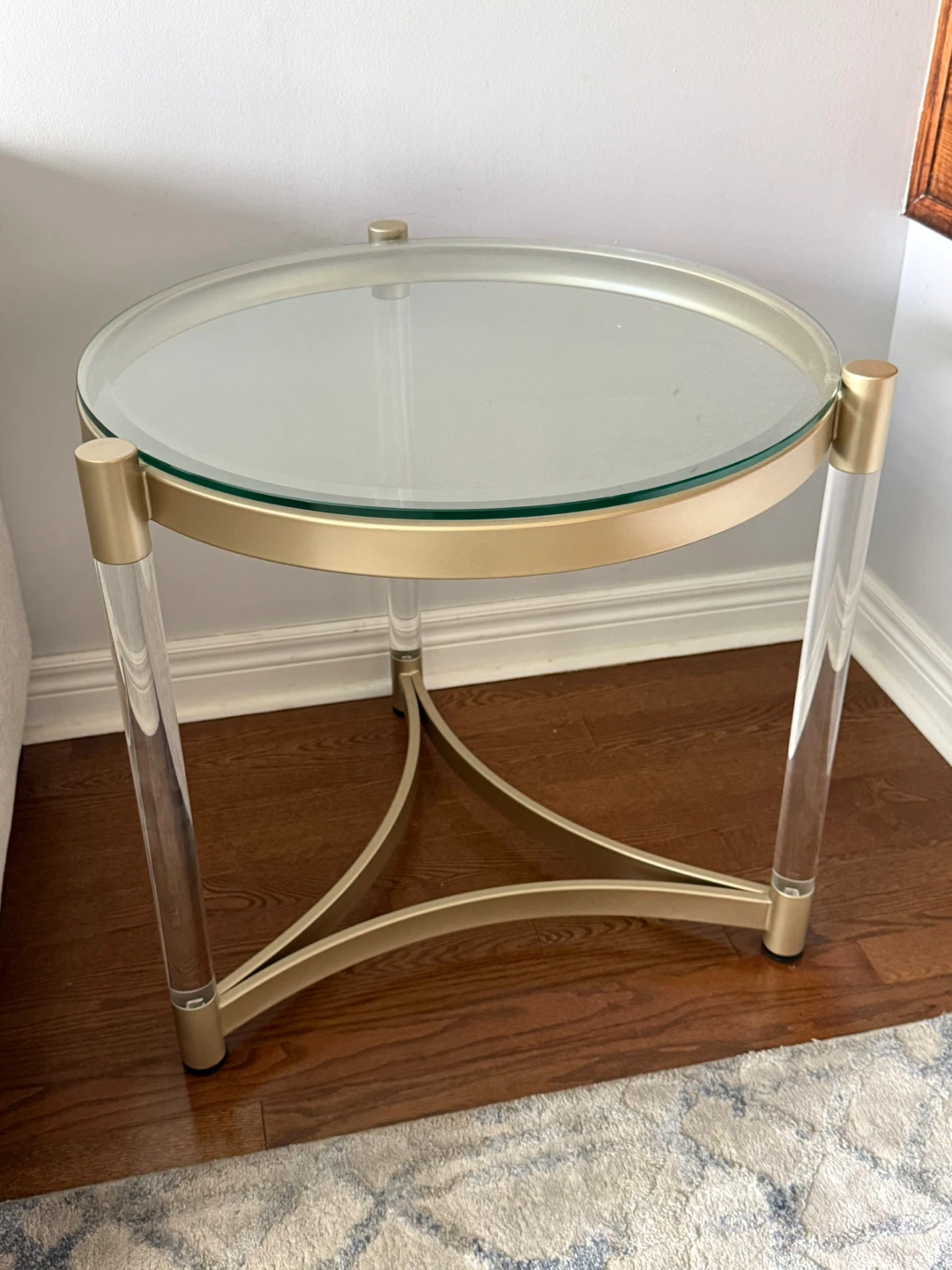 Glass Top Round Accent Table and two side tables - photo 4