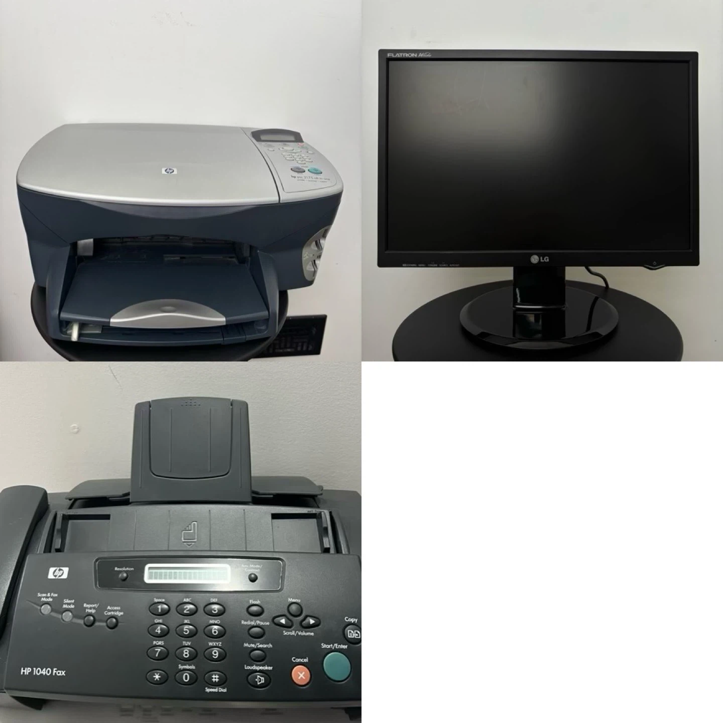 Electronics Bundle - Fax, Printer, Monitor