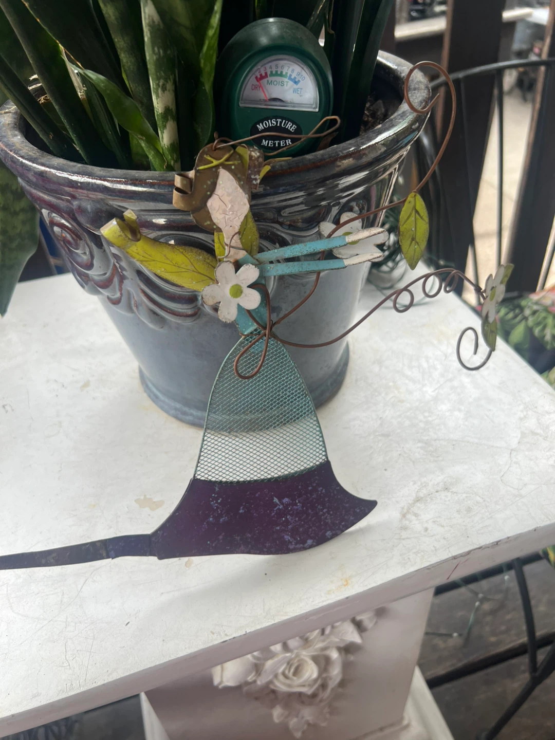 Metal Fairy Garden Stake ⚽