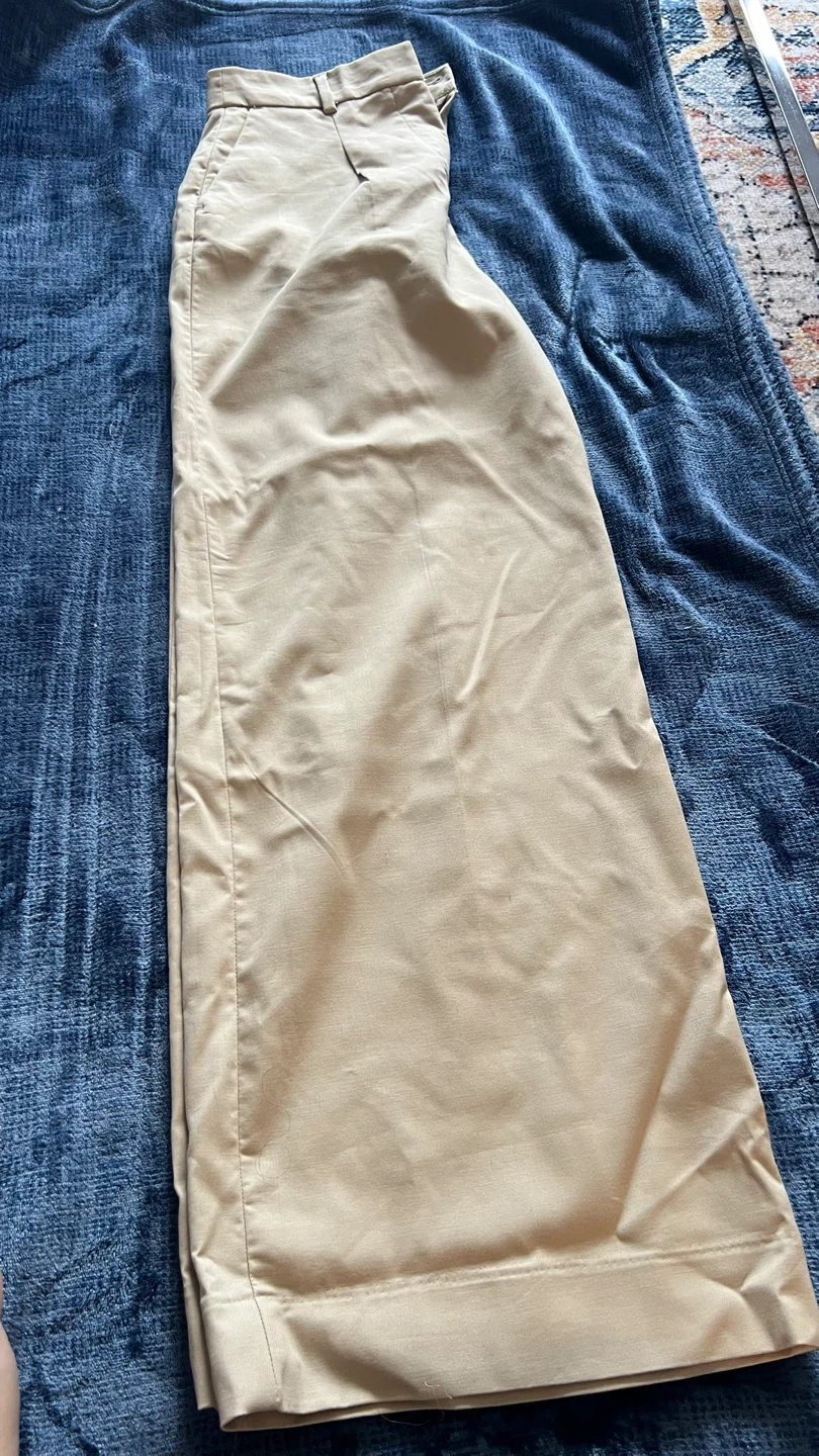 RW&CO. Beige Wide Leg Pants Size 4