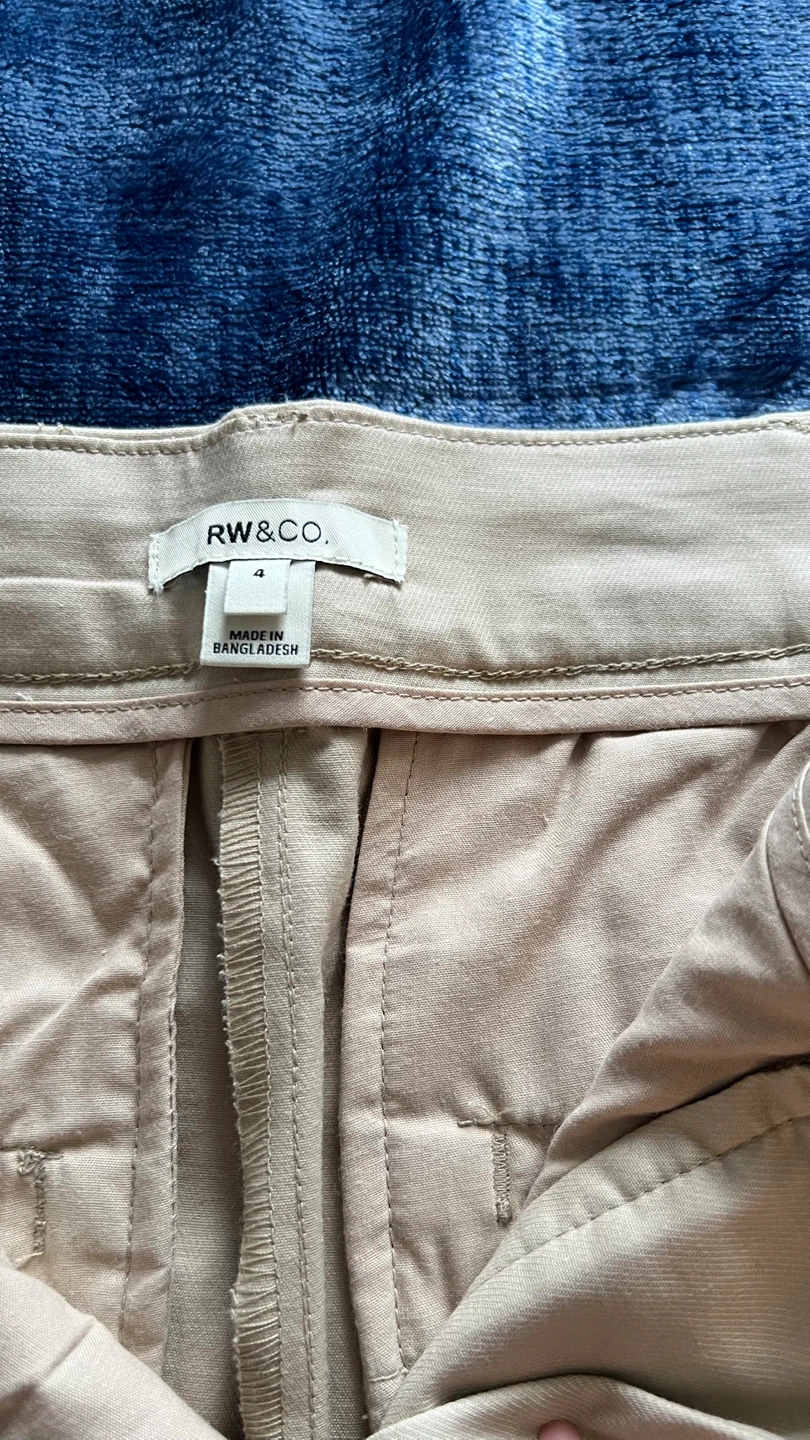 RW&CO. Beige Wide Leg Pants Size 4 - photo 2