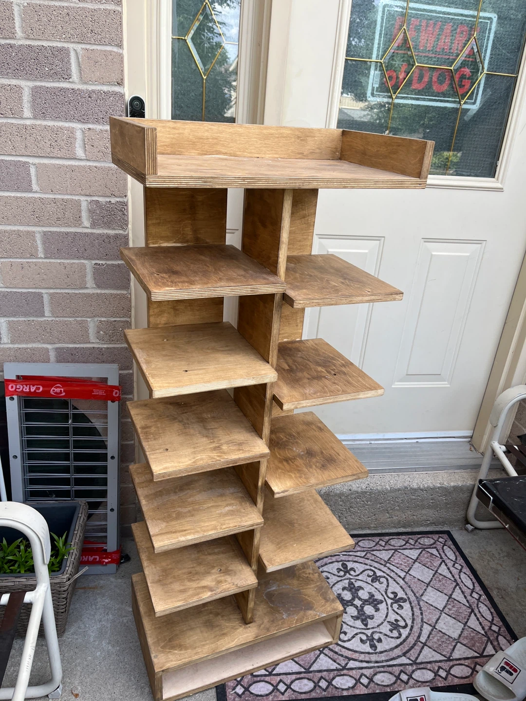 ⚽️Wooden Tiered Shelf Unit - photo 2