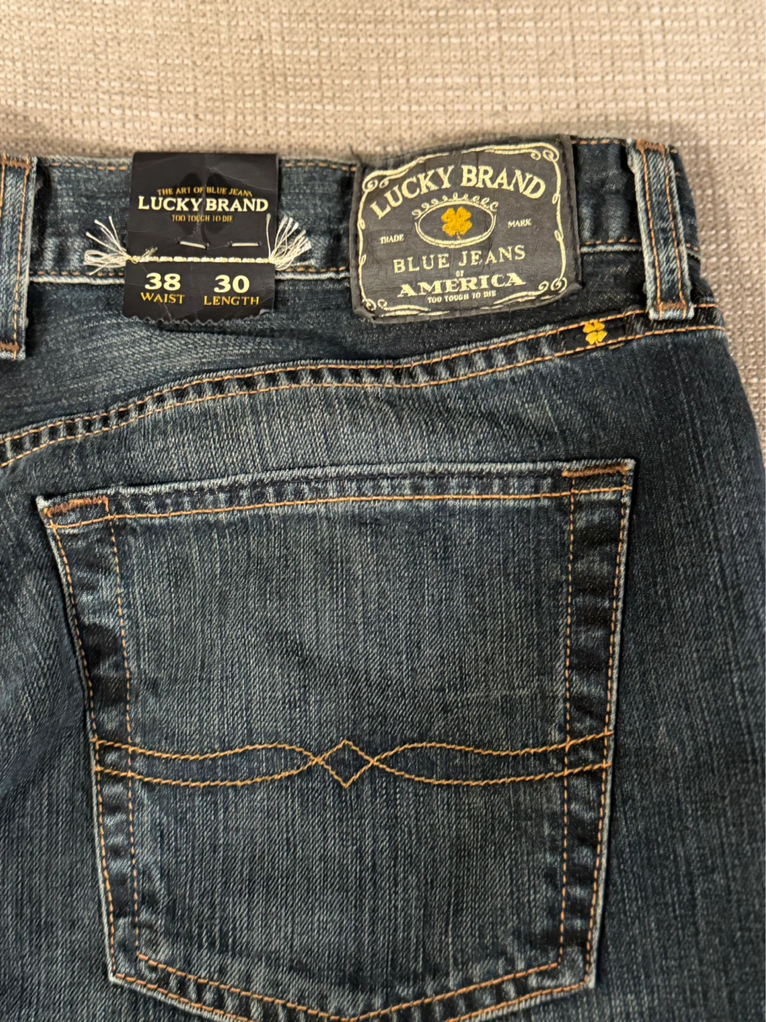 Lucky Brand "The Art of Blue Jeans" Men's Jeans 38x30 - photo 3
