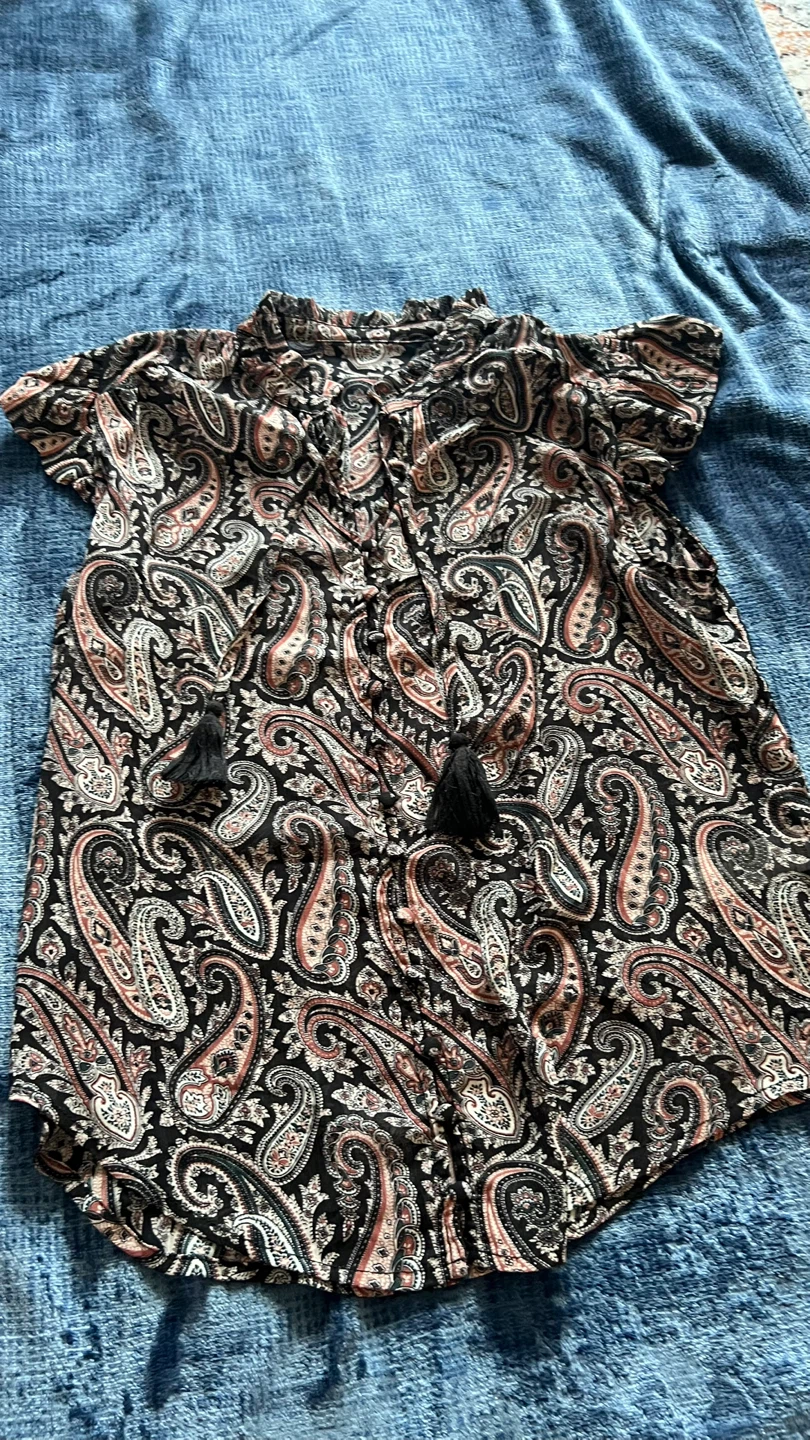 Paisley Print Tunic Top - photo 3