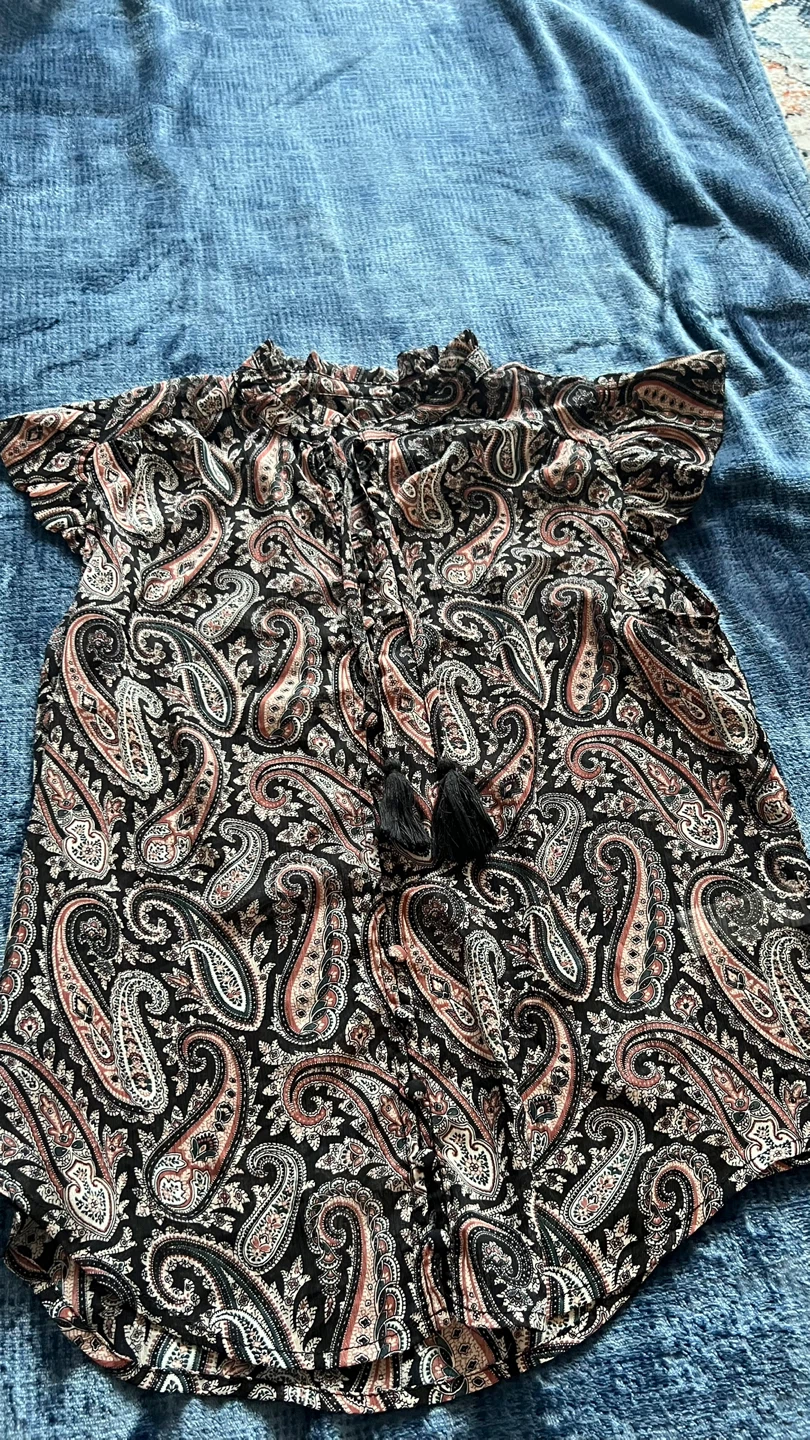 Paisley Print Tunic Top - photo 2
