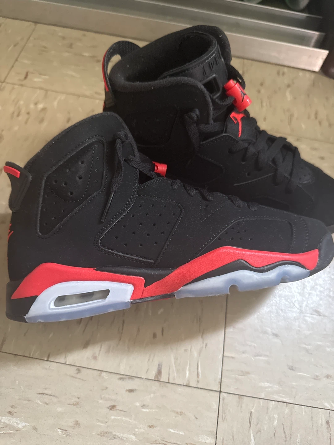 Air Jordan 6 Retro Black Red Sneakers