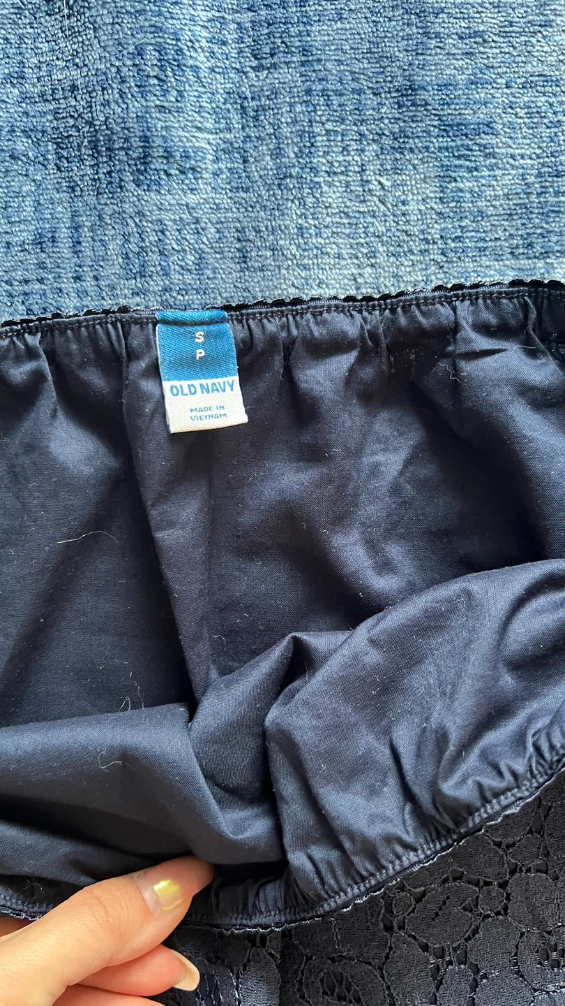 Old Navy Navy Blue Lace Skirt Size S - photo 2