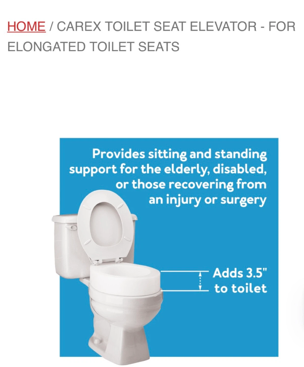 Brand New Elongated 3.5” Toilet Seat Riser - photo 5