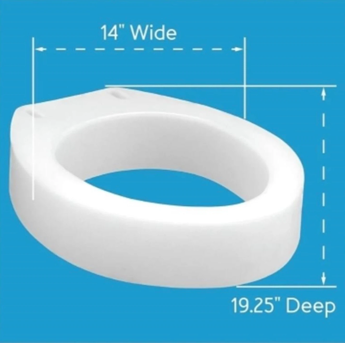 Brand New Elongated 3.5” Toilet Seat Riser - photo 3
