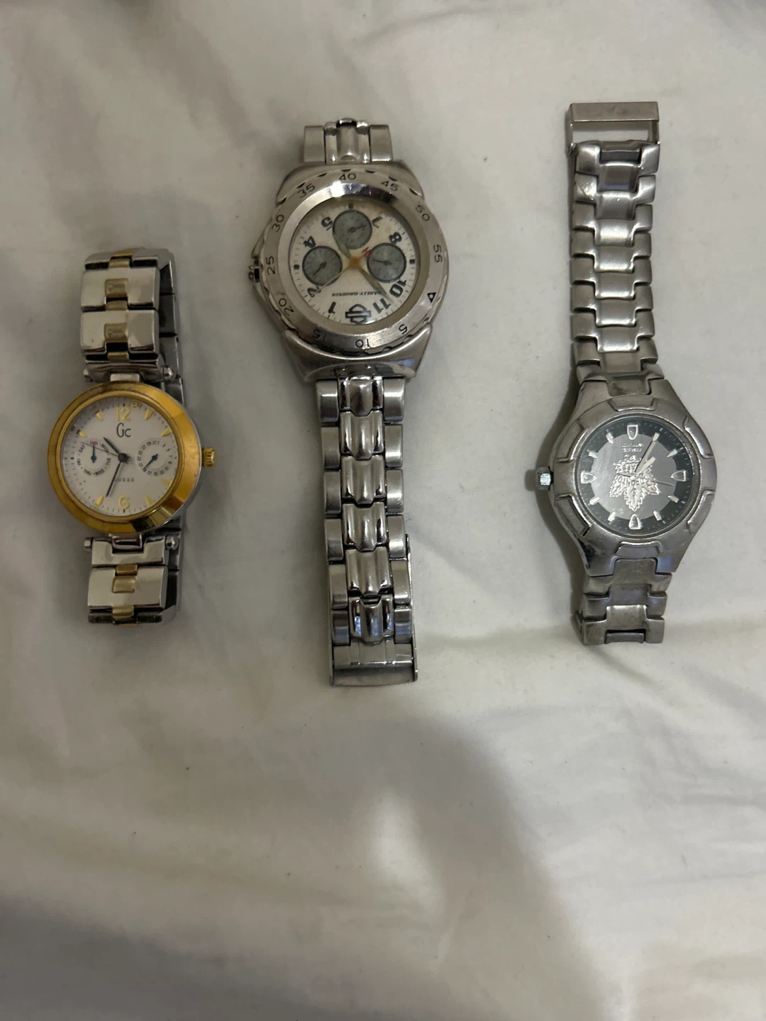 GC, Harley Davidson, and Timex Watches (3-Pack)