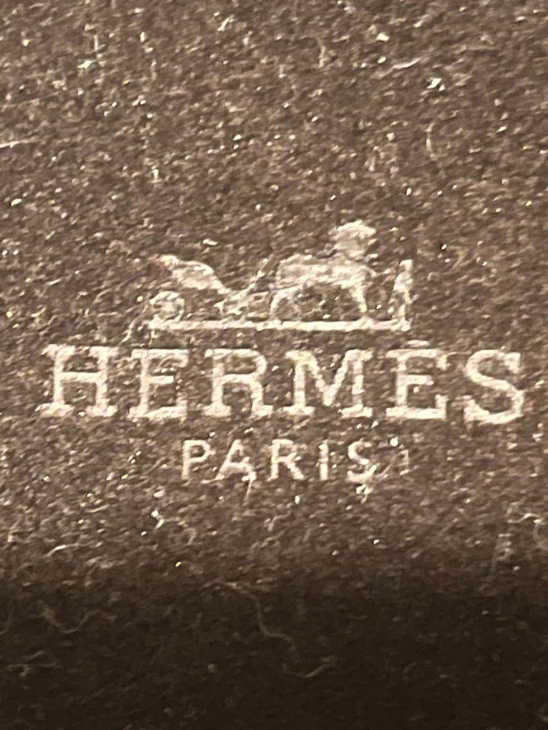 Hermes Paris small pouch Cocoa velvet jewellery bag mini - photo 4