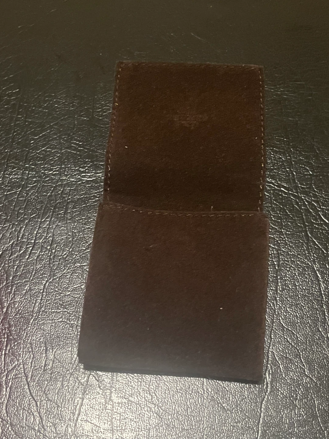 Hermes Paris small pouch Cocoa velvet jewellery bag mini - photo 3