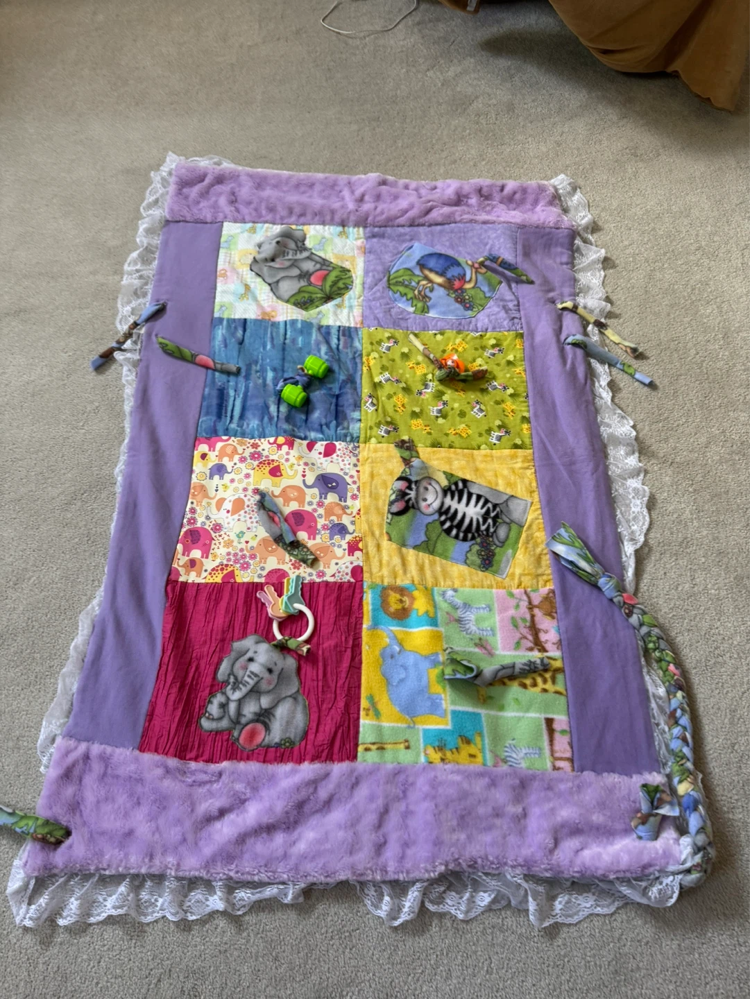 Handmade Waterproof Baby Quilt - photo 4