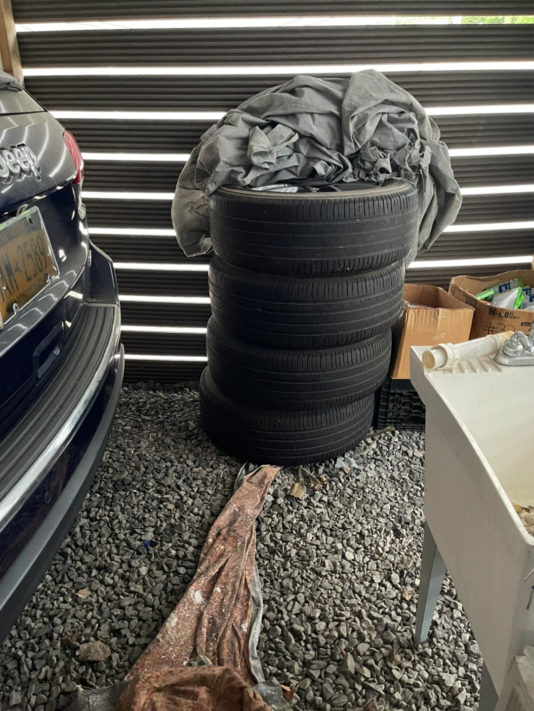 Set of 4 Jeep tires with rims. - photo 2