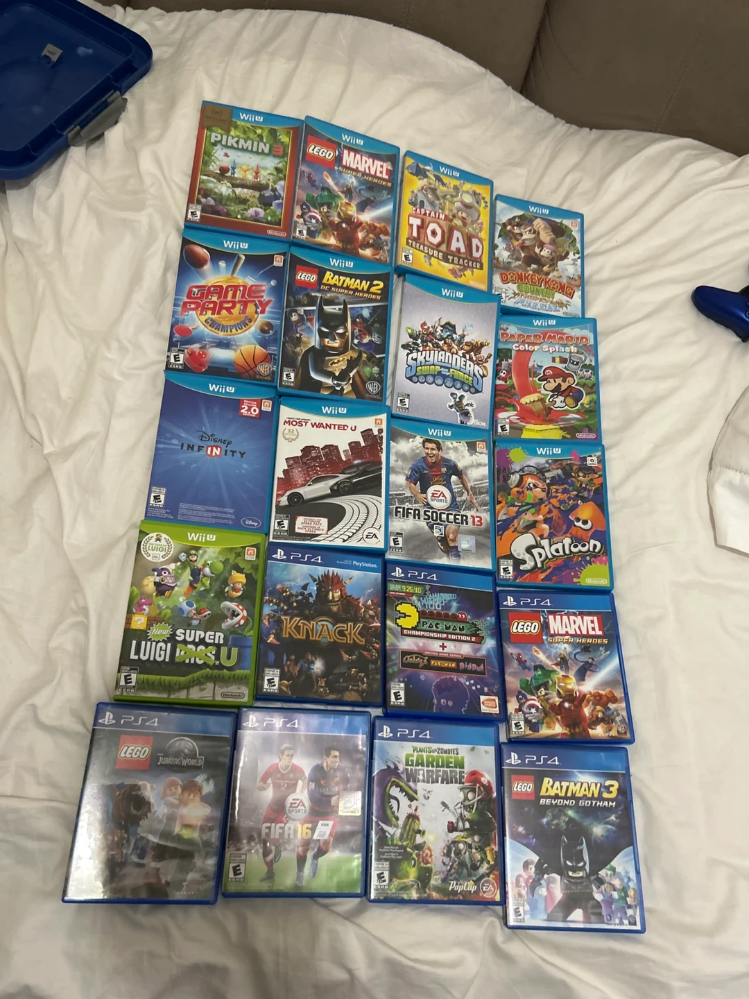 Assorted Nintendo Wii & PS4 Video Games