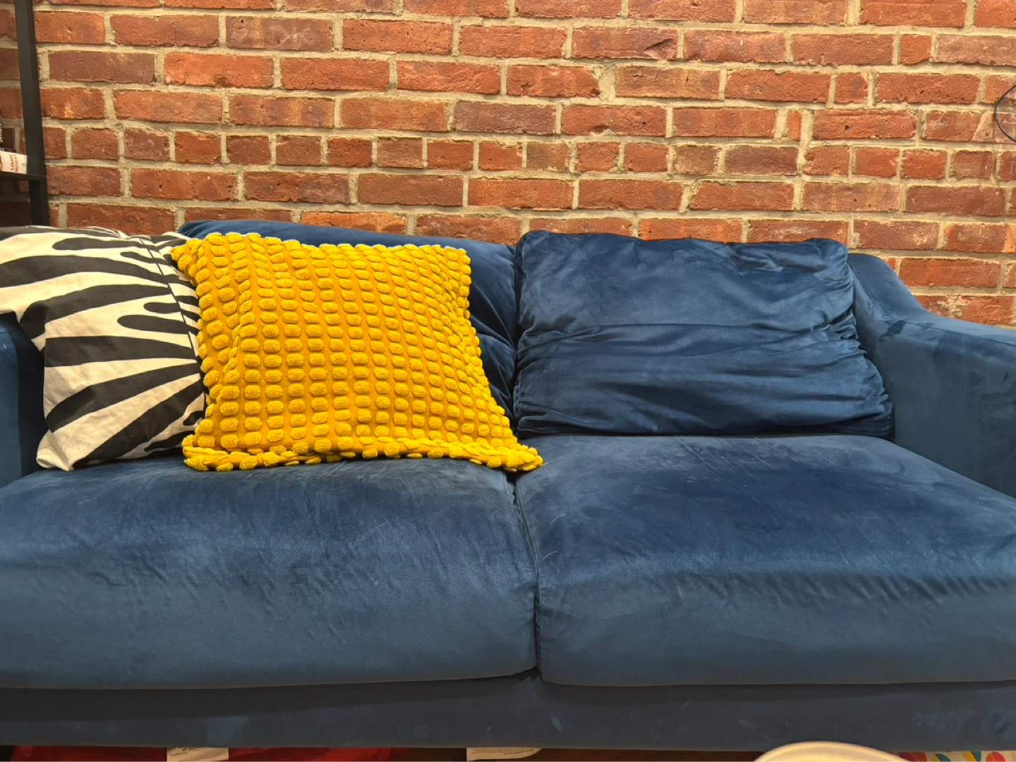 Blue Velvet Loveseat