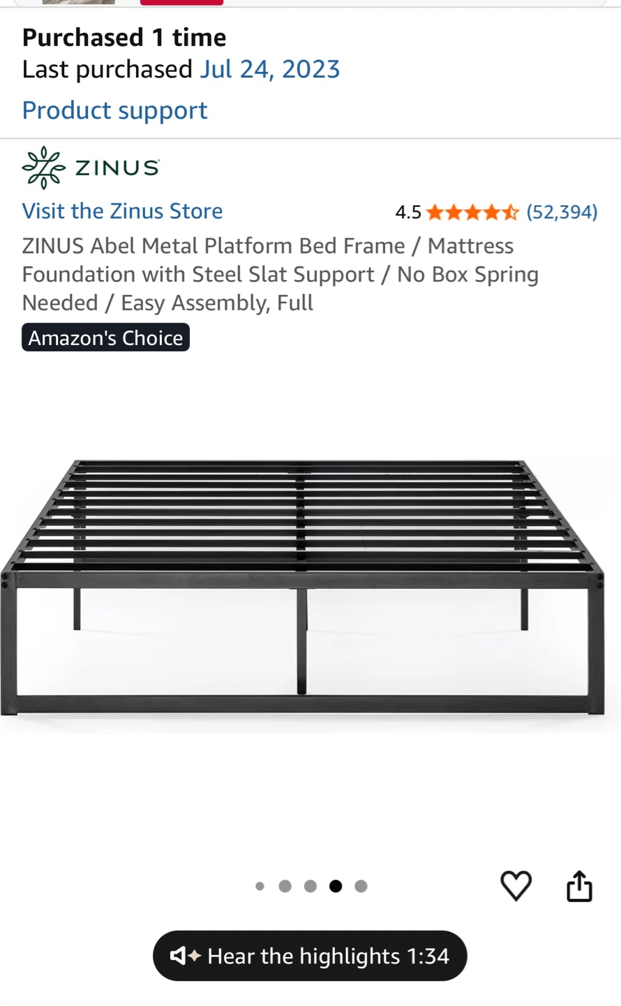 Bed Frame + Mattress - photo 3