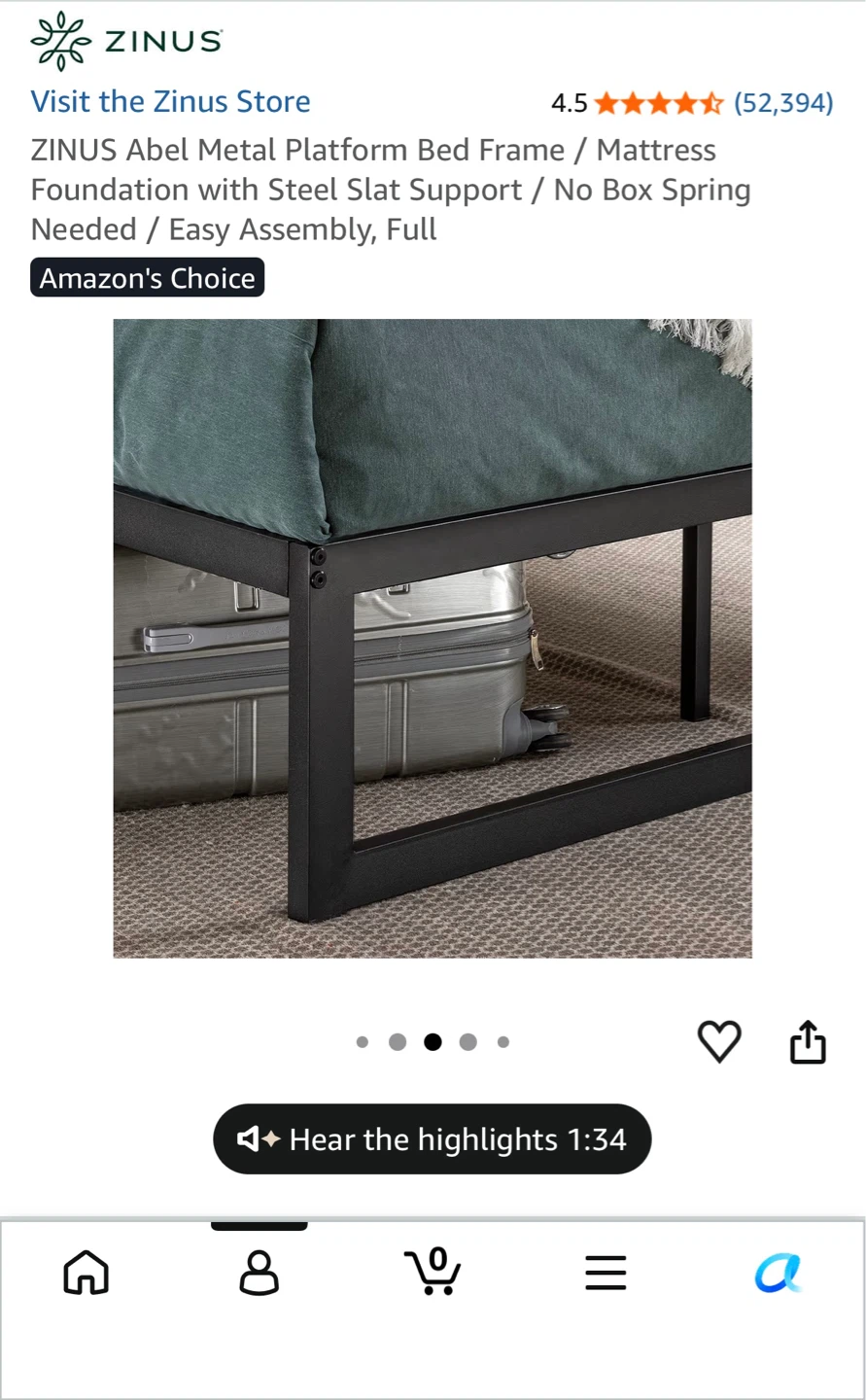 Bed Frame + Mattress - photo 4