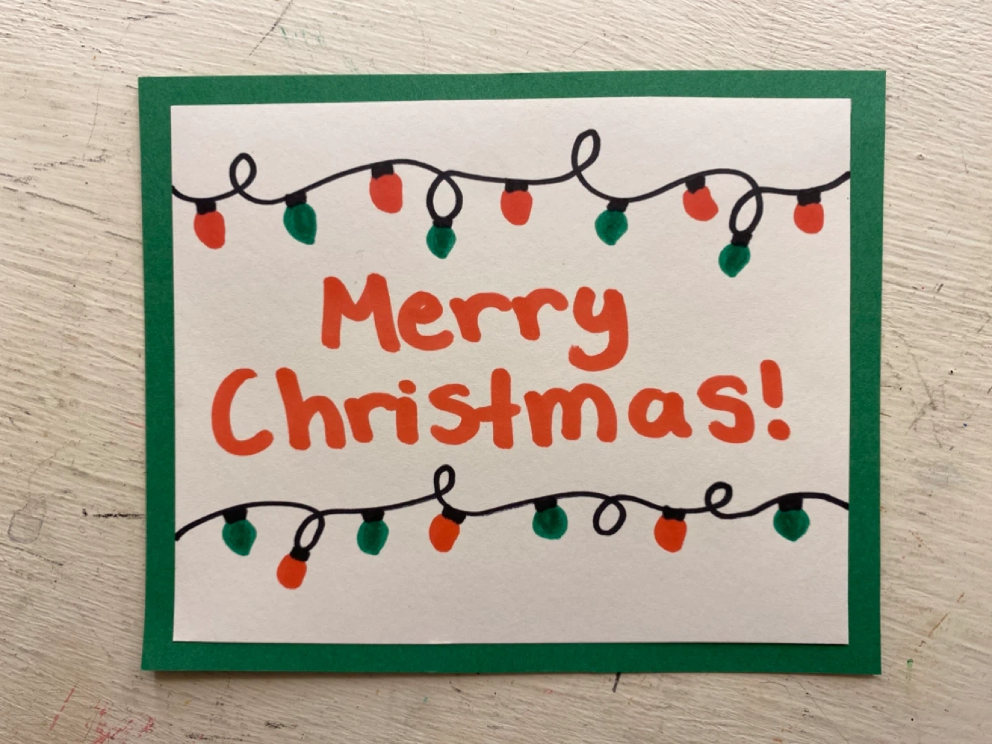 Handmade Merry Christmas Card
