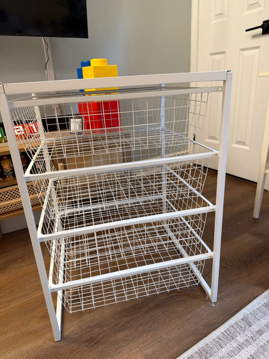 White Wire Drawer Storage Unit - photo 2