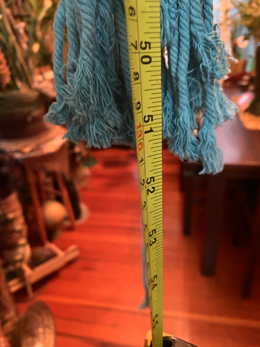 Teal Macrame Plant Hanger with Matching Pot. NEW. - photo 5