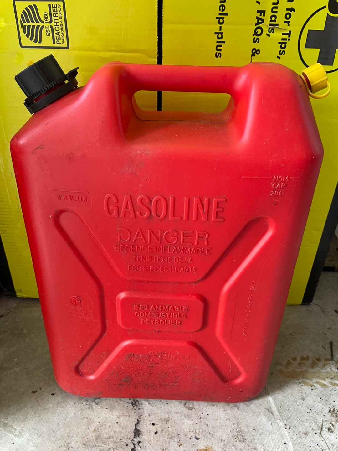 Red 5 Gallon Gasoline Can - photo 2