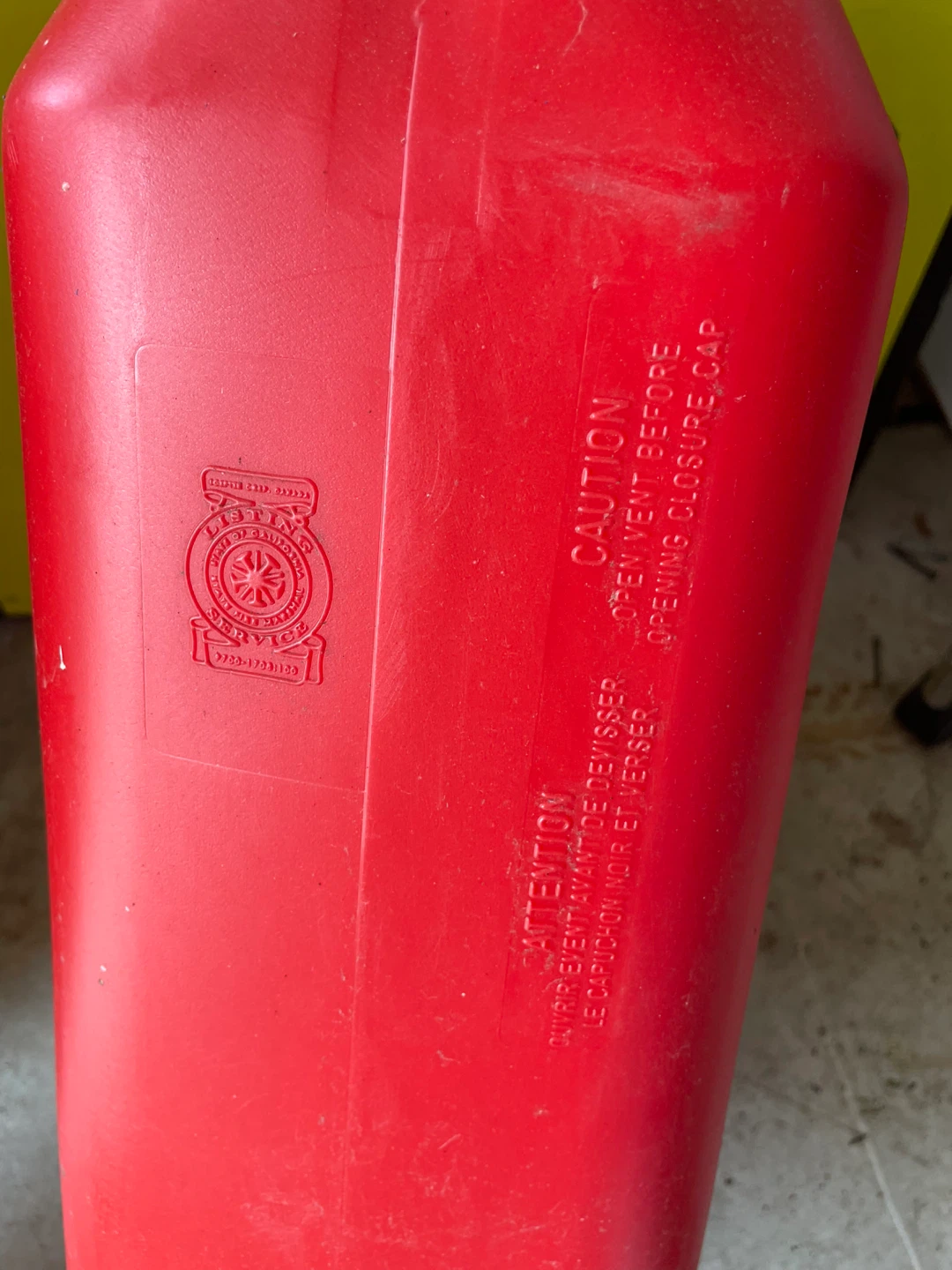 Red 5 Gallon Gasoline Can - photo 3