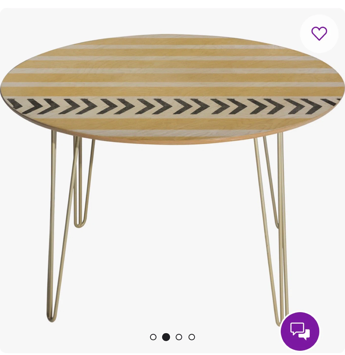 Oval Wood Table with Metal Legs - photo 2
