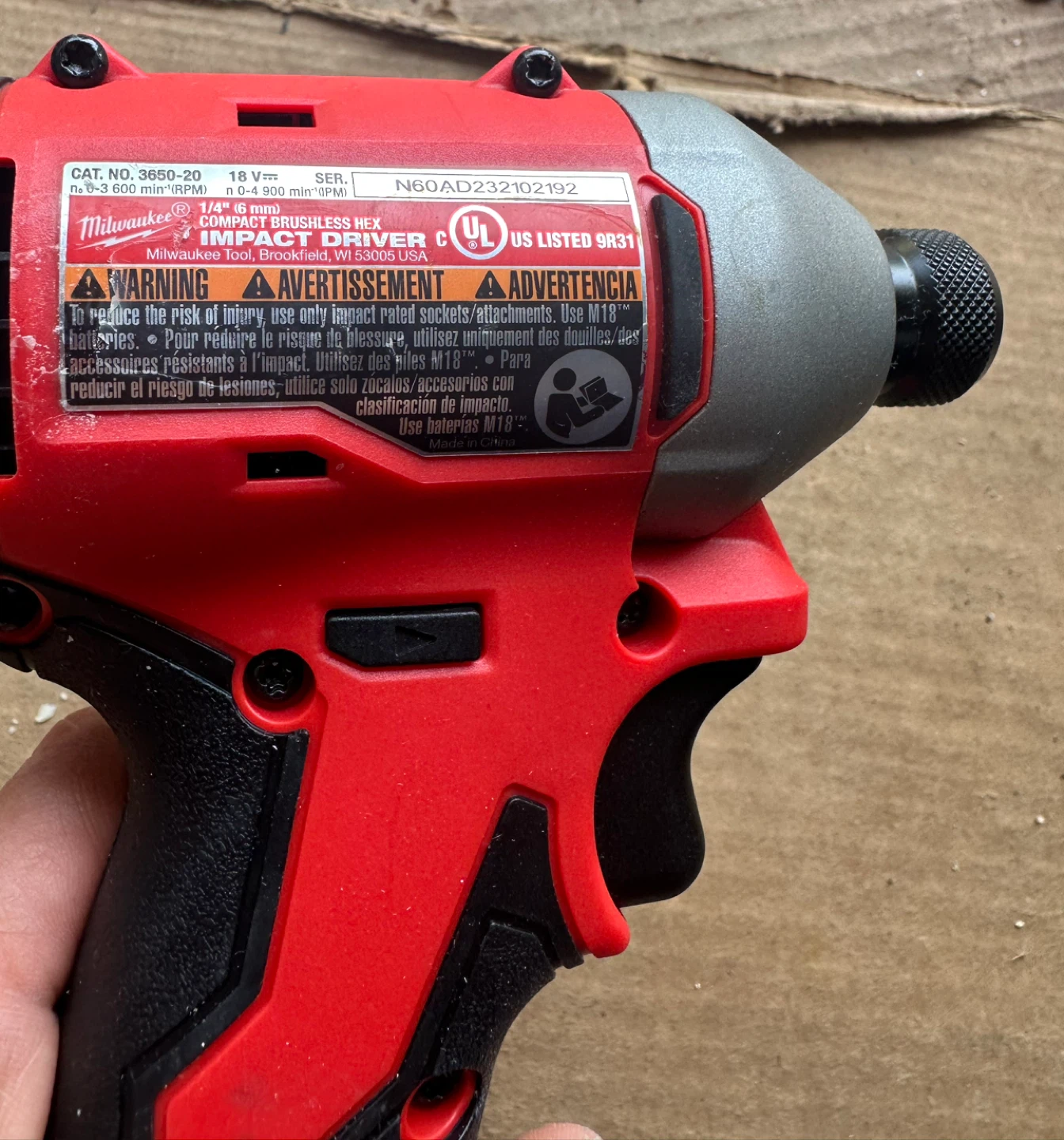 Milwaukee M18 Compact Brushless Hex Impact Driver - photo 2
