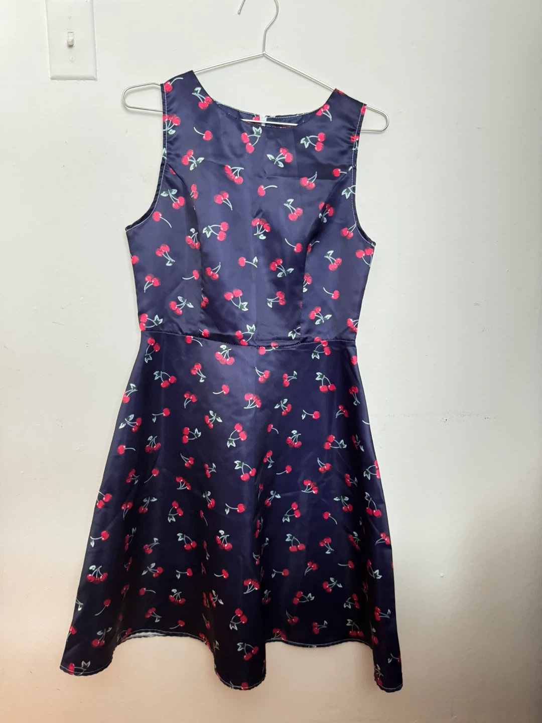 DNS DFS navy cherry print dress