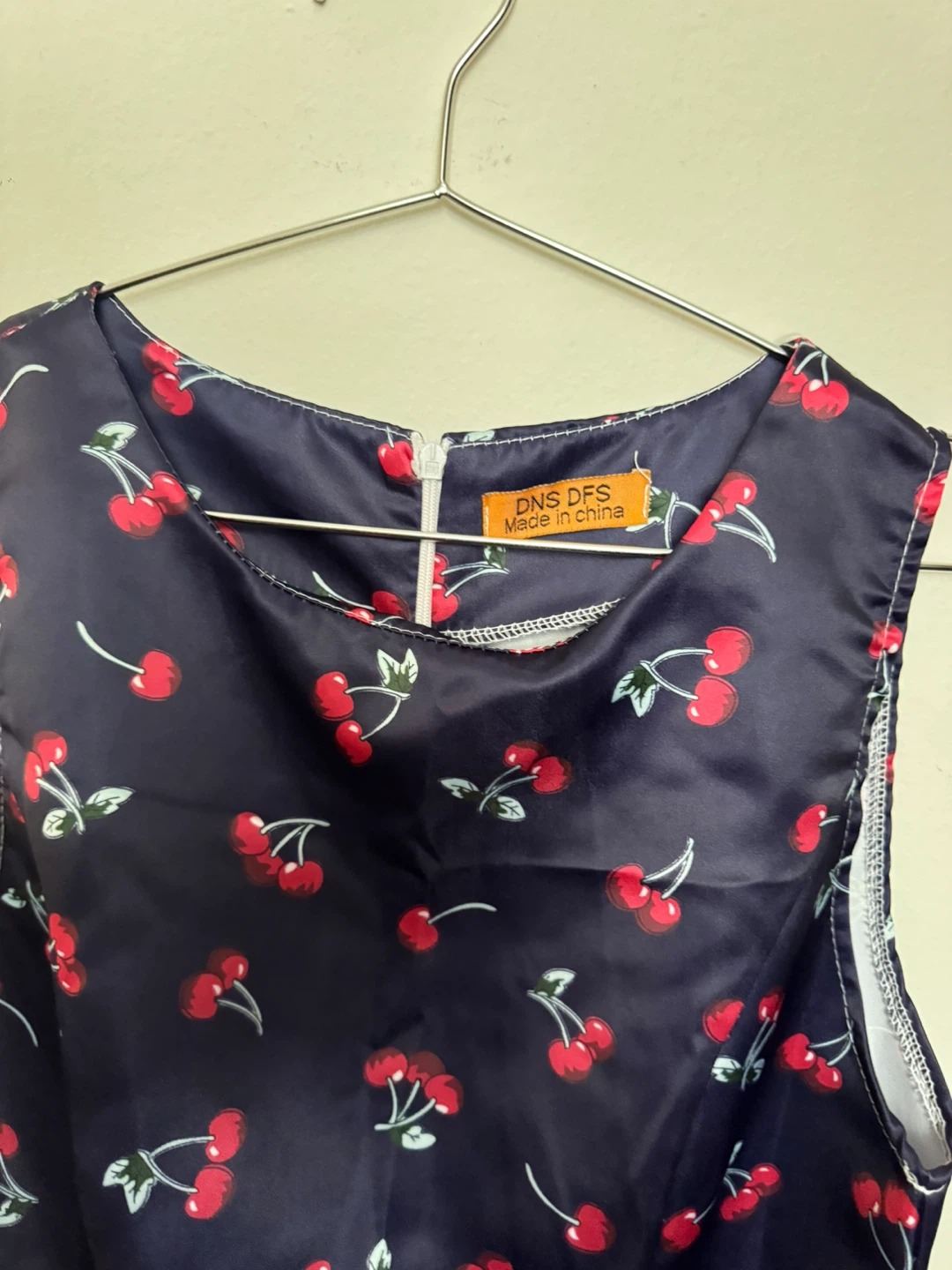 DNS DFS navy cherry print dress - photo 3